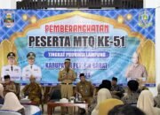 Bupati Pesisir Barat Melepas Secara Langsung Pemberangkatan 35 MTQ Asal Pesisir Barat Mengikuti MTQ Ke 51 Tingkat Propinsi Lampung