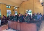 Tingkatkan Keimanan dan Ketakwaan, Satgas Yonif 131/BRS Laksanakan Ibadah Bersama Masyarakat di Gereja GKI
