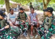 Peduli Kesehatan Warga Perbatasan, Satgas Yonif 131/BRS Laksanakan Anjangsana dan Beri Pengobatan Gratis di Kampung Kibay