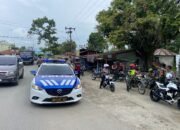 Polres Langkat Gelar Patroli Skala Besar Bersama TNI, Satpol PP, Dan Dishub Untuk Jaga Keamanan Wilayah