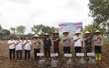 Polres Langkat Launching Gugus Tugas Polri Mendukung Ketahanan Pangan