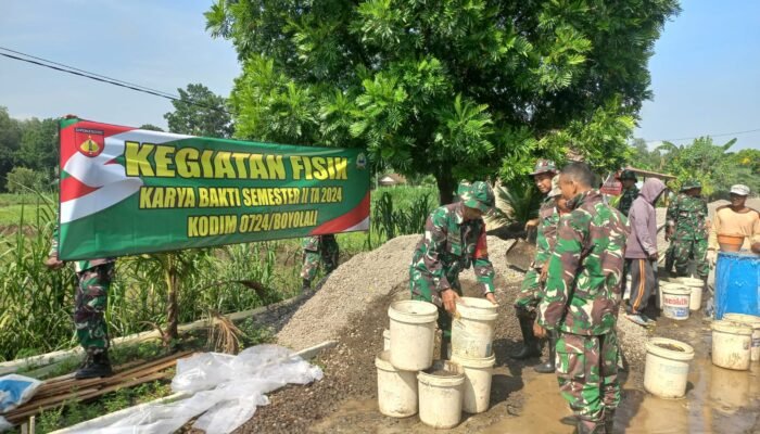 Kodim Boyolali Gelar Karya Bhakti di Desa Kedungsowo