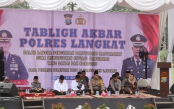 Cooling System Pilkada 2024 Polres Langkat Gelar Tabligh Akbar Wujudkan Pilkada Aman dan Damai