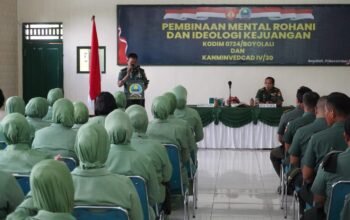 Kodim Boyolali Terima Pembinaan Mental Dan Ideologi