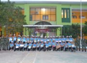 Satgas Pamtas Yonarmed 11 Kostrad Berikan Wawasan Kebangsaan kepada Calon Paskibraka di SMA N 1 Nunukan