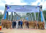 Diresmikan Bupati,Jembatan Way Sekampung Desa Pujo Rahayu Lumbirejo Diharapkan Jadi Penunjang Ekonomi Masyarakat