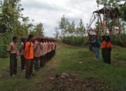 Saka Wanabakti Adakan Praktek Penanaman, di RPH Bodeh BKPH Beran KPH Randublatung Blora