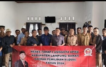 Reses Anggota DPRD Kabupaten Lampung Barat Dapil ll(dua) Serap Aspirasi Masyarakat di desa pajar agung