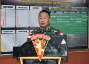 Komandan Satgas Pamtas Yonarmed 11 Kostrad Gelar Rapat Evaluasi Kinerja Selama 3 Bulan