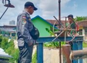 Babinsa Joyotakan Cek Debit Air dan Kondisi Pompa