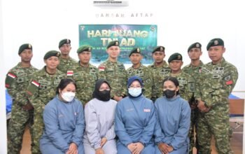 Satgas Pamtas Yonarmed 11 Kostrad Gelar Donor Darah Peringati Hari Juang TNI AD 2024