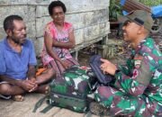 Rasa Kepedulian Terhadap Masyarakat, Satgas Yonif 131/BRS Anjangsana Dan Berikan Pelayanan Kesehatan Di Kampung Wonorejo