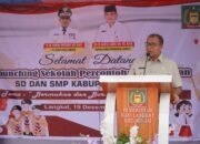 Pj Bupati Langkat Faisal Hasrimy Launching SD & SMP Unggulan: Menuju Generasi Indonesia Emas 2045