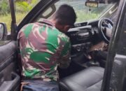 Tingkatkan Keamanan di Wilayah Perbatasan RI-Mly, Yonzipur 5/ABW Gelar Sweeping Kendaraan Bermotor