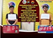 Tim Tarantula Polres Tanah Datar , Meringkus 2 Pemuda Pengedar Narkotika .