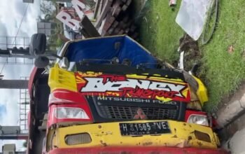 Terbongkar,!! Truk Bermuatan Kayu Belian Ilegal Milik A M,Dan IW Menabrak Pengendara Motor Hingga Tewas