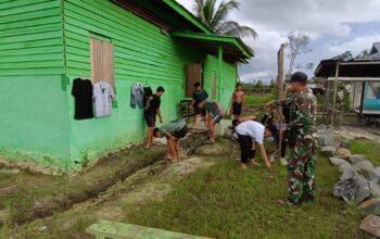 Ciptakan kenyamanan, Satgas Yonzipur 5/ABW Bersama Remaja Rumah Singgah Laksanakan Pembersihan Asrama