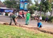 Koramil Nogosari Karya Bakti Bersama Warga Desa Pojok Wujudkan Lingkungan Sehat
