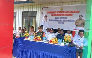 Tingkatkan Ketahanan Pangan, Satgas Yonif 323 Buaya Putih Kostrad Bagikan Bibit dan Alat pertanian Kecil