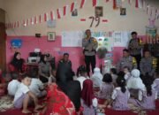 Sambang Taman Kanak – kanak, Polres Probolinggo Berbagi Makanan Bergizi