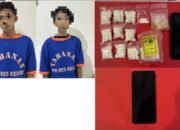Polres Kediri Melalui Buser Satresnarkoba Berhasil Mengamankan Dua Pemuda Diduga Mengedarkan Narkoba Jenis Pil Dobel L