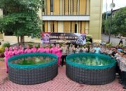 Kapolres Sumenep Tabur 12 Ribu Benih Ikan, Dukung Program Ketahanan Pangan