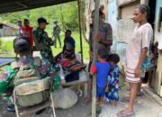 Pelayanan Kesehatan Gratis Satgas Yonif 131/BRS, Bantu Masyarakat Perbatasan Papua