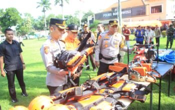 Polres Bondowoso bersama BPBD Siapkan Personel Tangani Bencana Hidrometeorologi