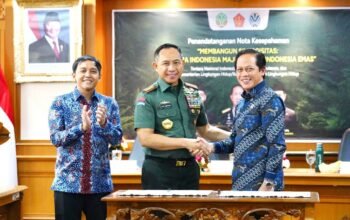 Panglima TNI Tandatangani Nota Kesepahaman dengan Menteri Kehutanan dan Menteri Lingkungan Hidup