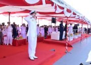 International Fleet Review, Kasal dan Puluhan Delegasi 5TH MNEK 2025 Tinjau Formasi Kapal Perang di Selat Badung, Bali