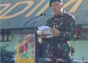 Pimpin Upacara Bendera 17-an, Dandim 1307/Poso, Letkol Arm Edi Yulian Budiargo Bacakan Amanat KASAD