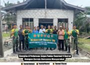 Sinergitas di Perbatasan, Satgas Pamtas Yonarmed 11 Kostrad Bangun Gereja Bersama Masyarakat