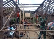 Gotong Royong Menjadi Budaya Babinsa Dalam Membangun Rumah Warga
