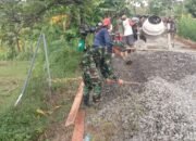 Persiapan Cor, Satgas TMMD Pasang Begesting