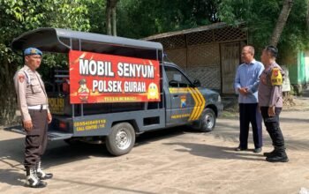 Mobil Dinas Polsek Gurah Polres Kediri Disulap Menjadi Mobil Senyum