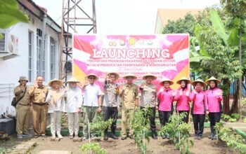 Polres Kediri Kota Launcing Pekarangan Pangan Lestari (P2L)