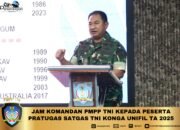 JAM KOMANDAN PMPP TNI KEPADA PESERTA PRATUGAS SATGAS TNI KONGA UNIFIL TA 2025