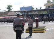Upacara Pembinaan Tradisi Bintara dan Tamtama Remaja Satbrimob Polda Lampung