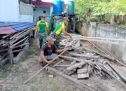 Ciptakan Kenyamanan Beribadah di Bulan Ramadhan, Satgas Pamtas Yonarmed 11 Kostrad Bersihkan Masjid Babul Jannah