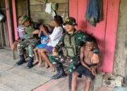 Wujudkan Papua Sehat Sejahtera, Satgas Yonif 131/BRS Gelar Layanan Kesehatan di Kp. Kalibom