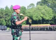 Danpasmar 1 Pimpin Apel Gelar Kesiapan Pengukuhan dan Pelantikan Panglima Korps Marinir
