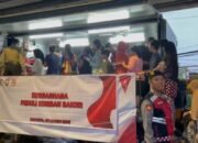 Dirikan Dapur Lapangan, Polri Bagikan 500 Porsi Makanan untuk Korban Bajir Rawajati