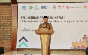 Bupati Pesibar Buka Peluncuran Program Kolaborasi Untuk Edukasi Anak Indonesia (Kreasi)