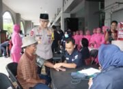 Polres Trenggalek Gelar Pengobatan Gratis dan Berbagi Takjil Sambil Ngabuburit
