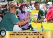 Komandan PMPP TNI Membuka Bazar Ramadhan Garuda Prima 2025