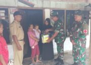 Satgas TMMD dan Pemdes Beri Asupan Gizi Balita dan Ibu Hamil