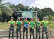 Perkuat Ketahanan Pangan, Satgas Pamtas Yonarmed 11 Kostrad Laksanakan Panen Hasil Kebun di Perbatasan