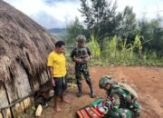 Anjangsana, Satgas TNI Kuatkan Tali Silaturahim Dengan Warga Papua