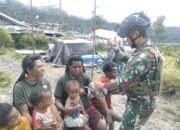 Menyentuh Negeri Pegunungan : Satgas TNI Layani Kesehatan Ibu dan Bayi di Dambed