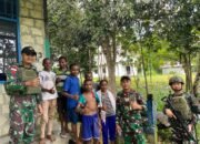 Pengabdian Tanpa Batas, Satgas Yonif 131/Brajasakti Berikan Pelayanan Pangkas Gratis untuk Warga Papua